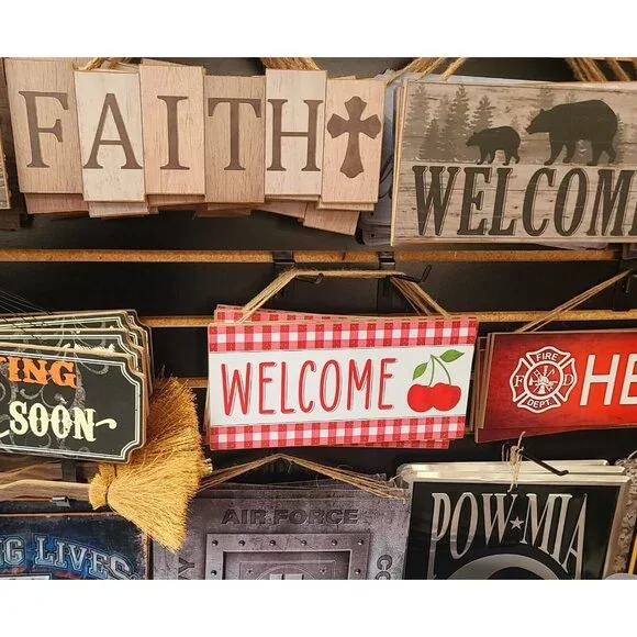 Bienvenidos Wooden Sign, Wall Decor - Picture 12 of 14